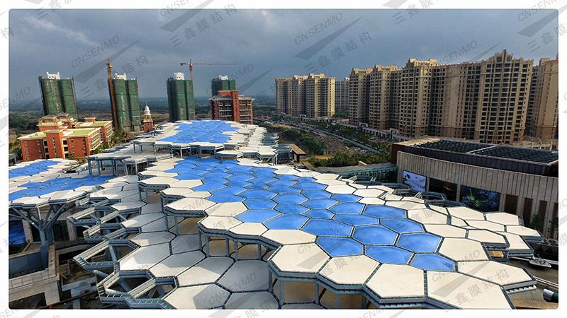 海免观澜湖国际购物中心ETFE膜结构