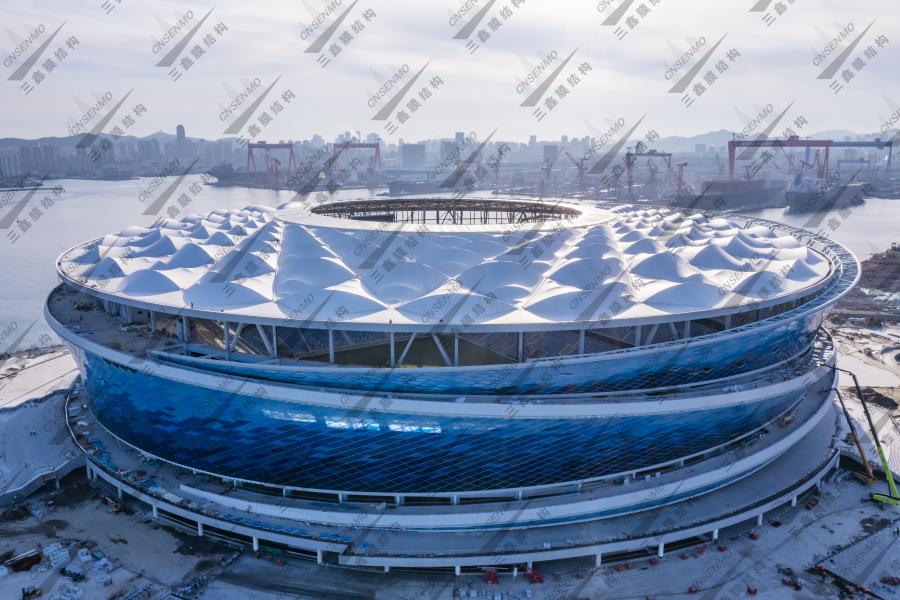 2023年亚洲杯大连梭鱼湾专业足球场索系膜结构（第八座）