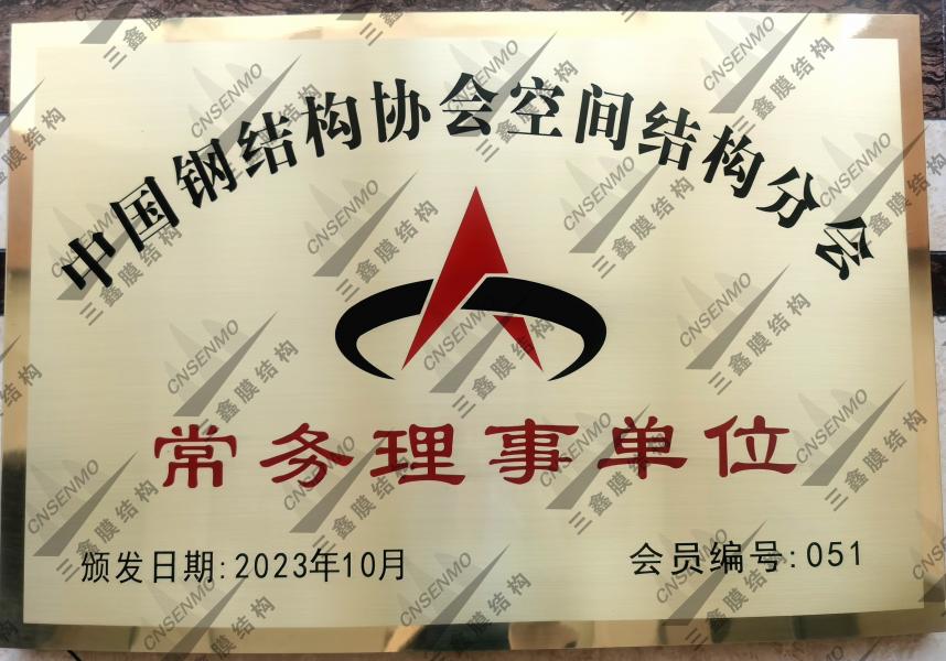 中国钢结构协会空间结构分会常务理事单位